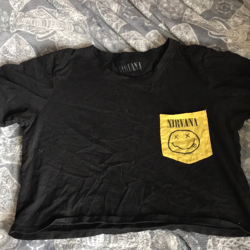 nirvana crop top